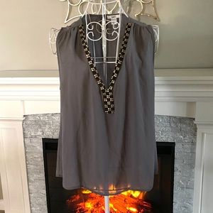 Bar lll, Silky Soft, Beaded, V-neck Camisole